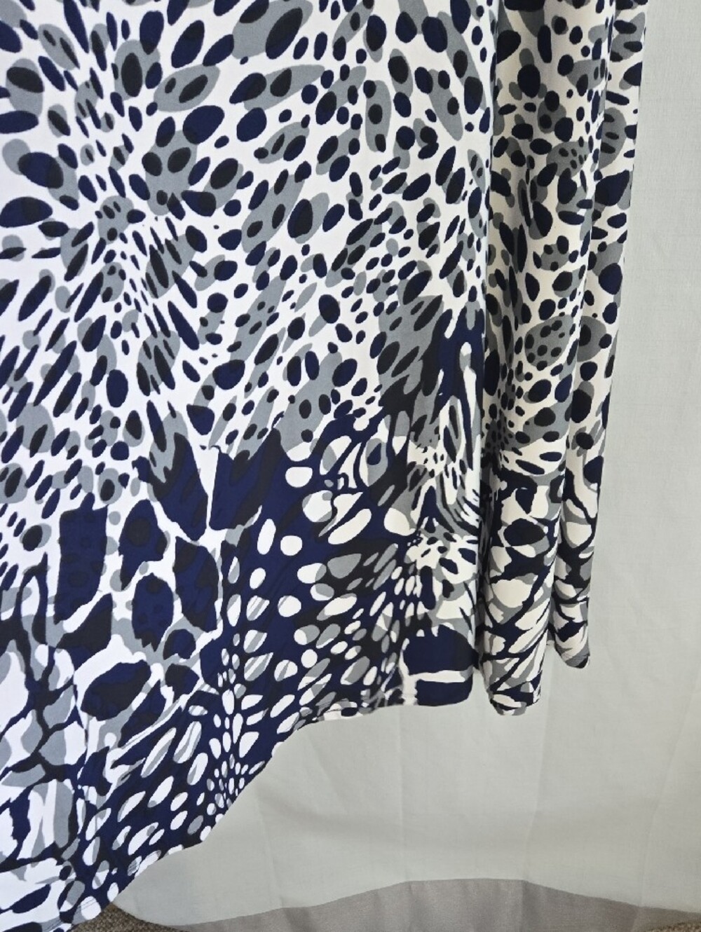 Robert Louis Blue & White Printed Maxi Skirt - Picture 8 of 10